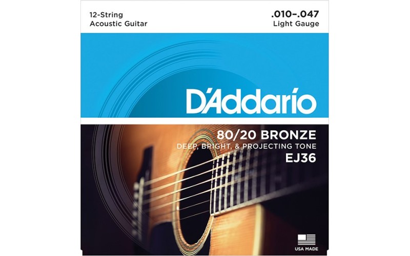 D'ADDARIO EJ36 - струны для 12-струнной гитары