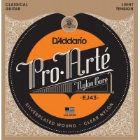 D'ADDARIO EJ43 - нейлоновые струны для классической гитары, легкое натяжение, Pro Arte
