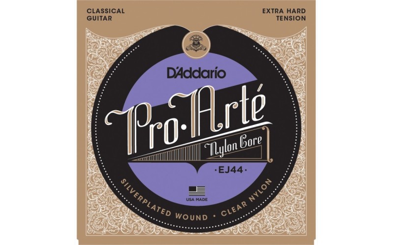 D'ADDARIO EJ44 - нейлоновые струны для классической гитары, очень сильное натяжение, Pro Arte