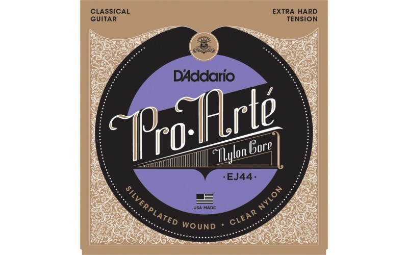 D'ADDARIO EJ44 - нейлоновые струны для классической гитары, очень сильное натяжение, Pro Arte