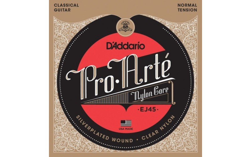 D'ADDARIO EJ45 - нейлоновые струны для классической гитары, среднее натяжение, Pro Arte