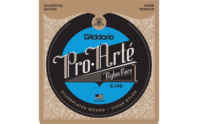 D'ADDARIO EJ46 - нейлоновые струны для классической гитары, сильное натяжение, Pro Arte