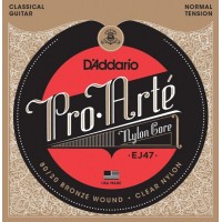 D'ADDARIO EJ47 - нейлоновые струны для классической гитары, бронза (80/20), среднее натяжение