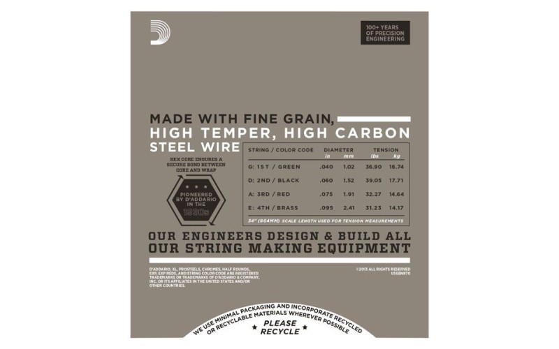 D'ADDARIO ENR70 - струны бас-гитары