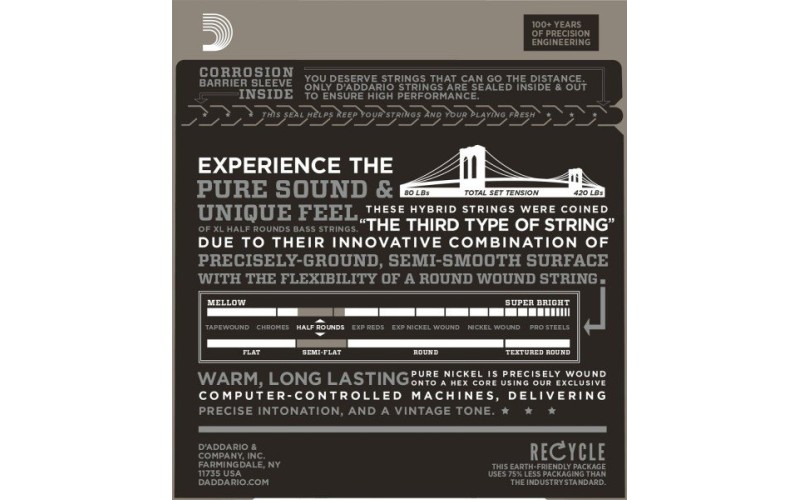 D'ADDARIO ENR71 - струны бас-гитары