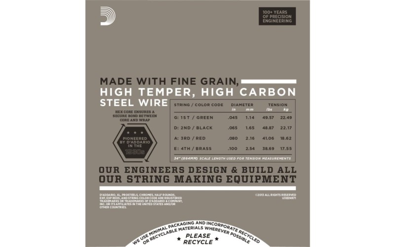 D'ADDARIO ENR71 - струны бас-гитары