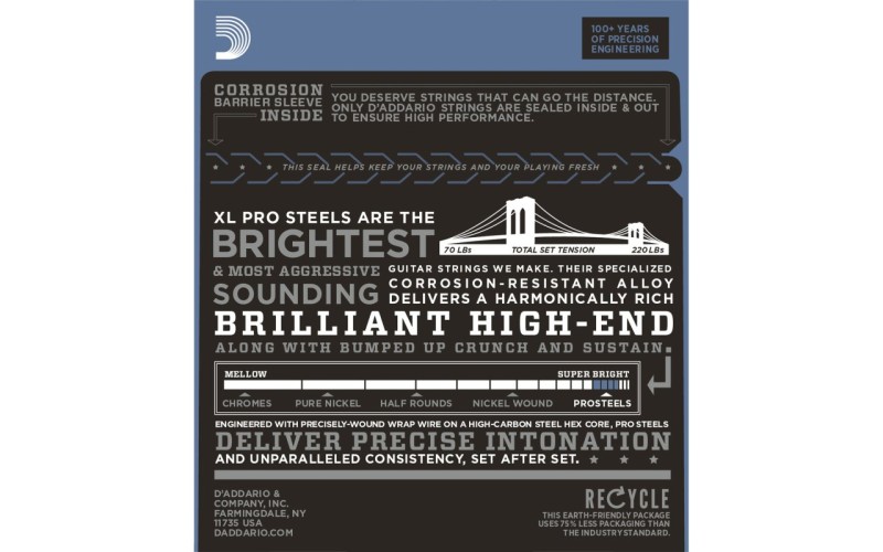 D'ADDARIO EPS510 - струны для электрогитары