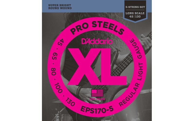 D'ADDARIO EPS170-5 - струны для 5-ти струнной бас-гитары