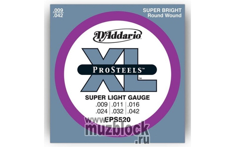 D'ADDARIO EPS520 - струны для электрогитары