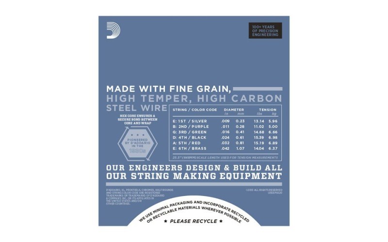 D'ADDARIO EPS520 - струны для электрогитары