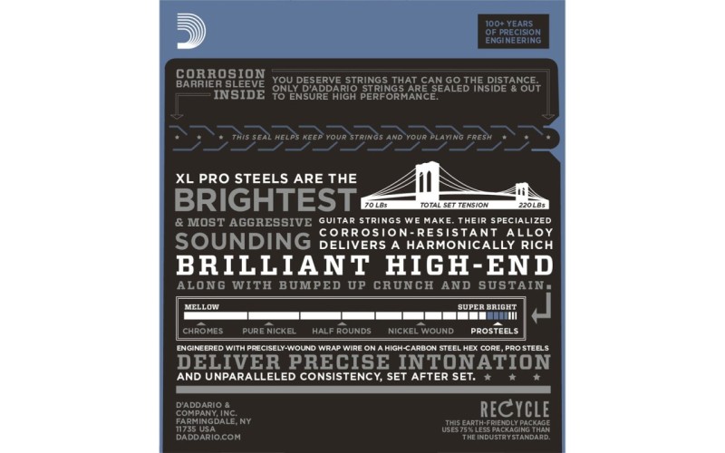 D'ADDARIO EPS520 - струны для электрогитары