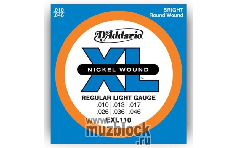 D'ADDARIO EXL110 - струны для электрогитары