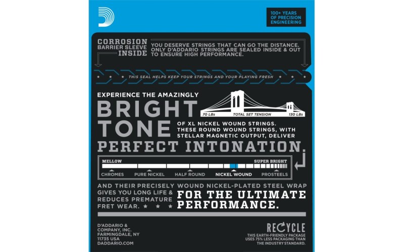 D'ADDARIO EXL110 - струны для электрогитары