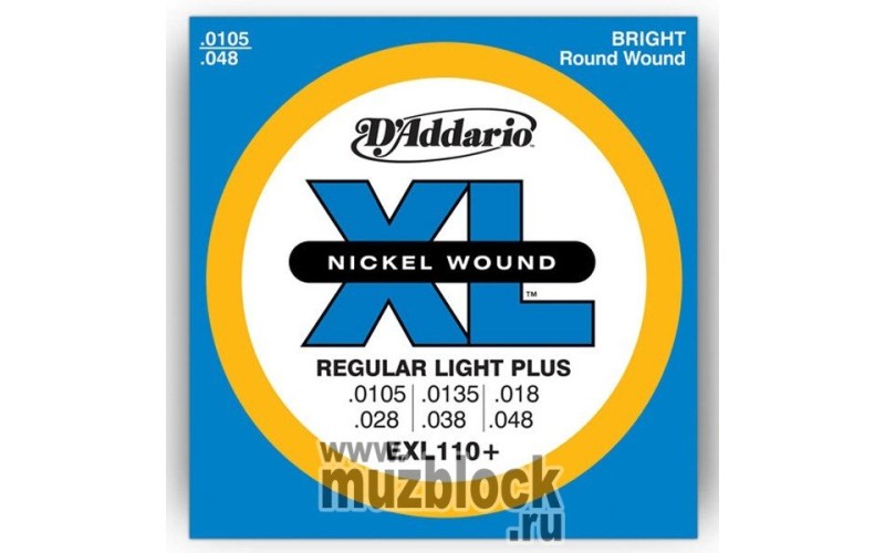 D'ADDARIO EXL110+ - струны для электрогитары