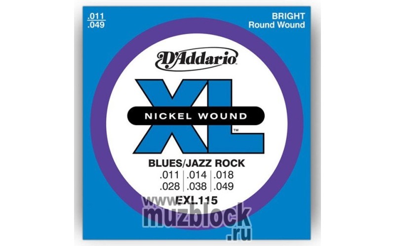 D'ADDARIO EXL115 - струны для электрогитары