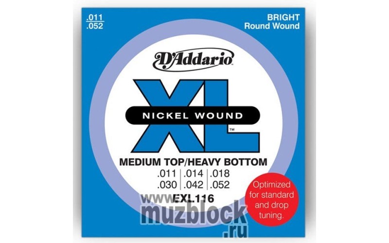 D'ADDARIO EXL116 - струны для электрогитары