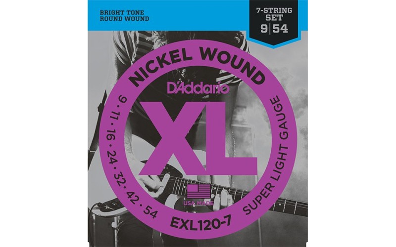 D'ADDARIO EXL120-7 - струны для электрогитары