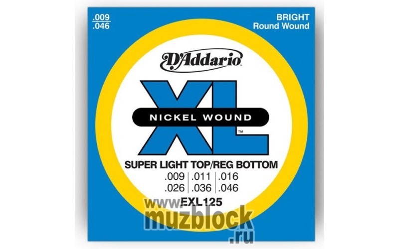 D'ADDARIO EXL125 - струны для электрогитары