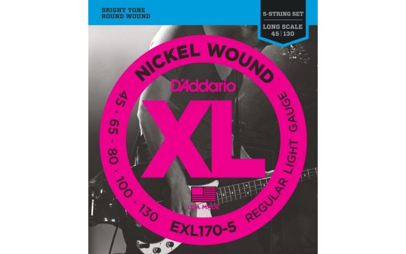 D'ADDARIO EXL170-5 - струны для 5-ти струнной бас-гитары