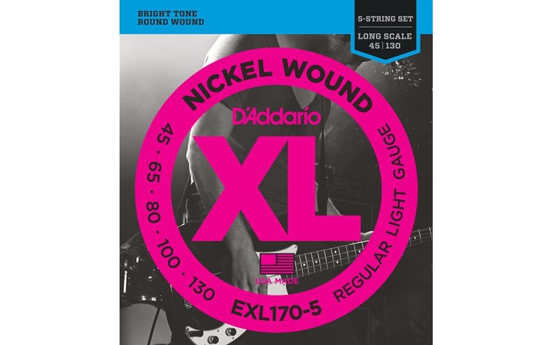 D'ADDARIO EXL170-5 - струны для 5-ти струнной бас-гитары