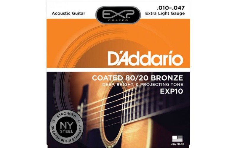 D'ADDARIO EXP10 - струны для акустической гитары