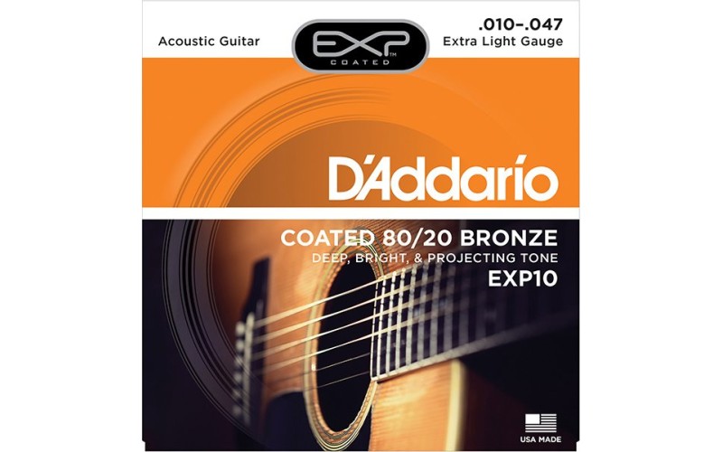 D'ADDARIO EXP10 - струны для акустической гитары
