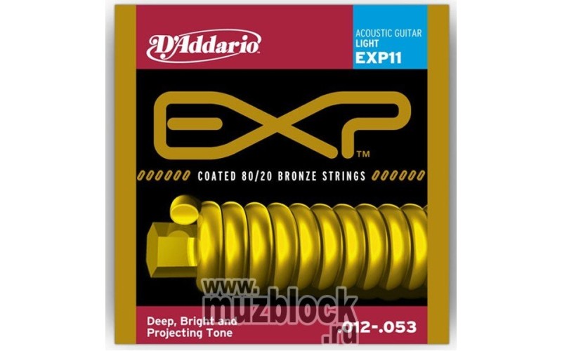 D'ADDARIO EXP11 - струны для акустической гитары