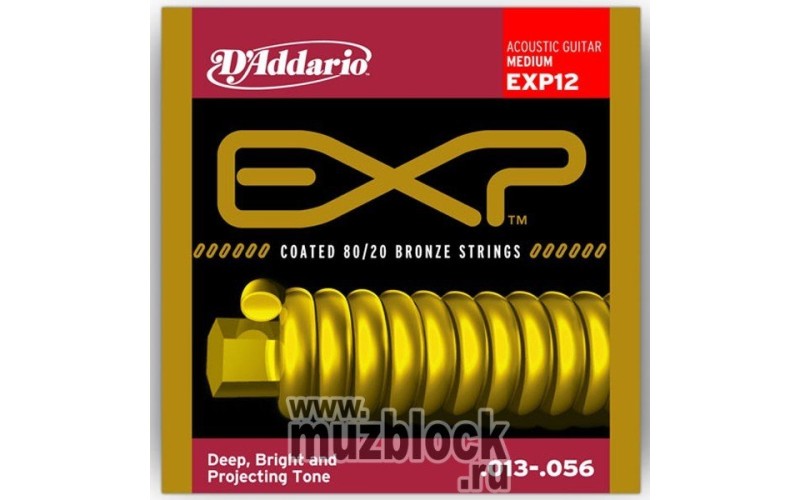 D'ADDARIO EXP12 - струны для акустической гитары