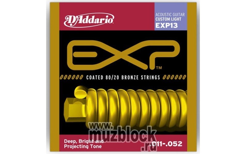 D'ADDARIO EXP13 - струны для акустической гитары