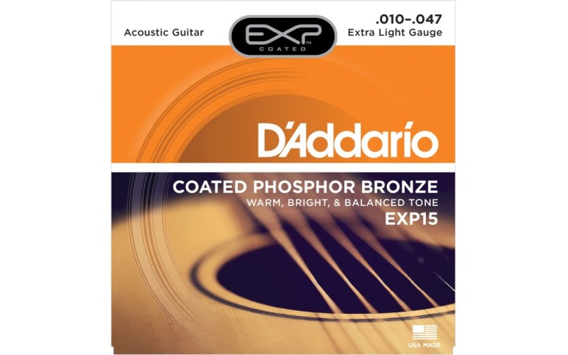 D'ADDARIO EXP15 - струны для акустической гитары