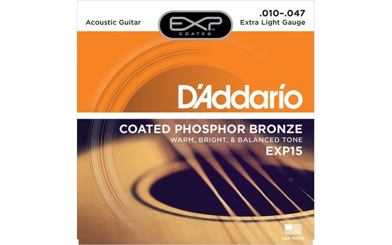 D'ADDARIO EXP15 - струны для акустической гитары