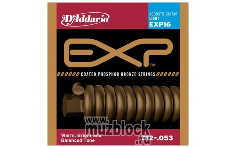 D'ADDARIO EXP16 - струны для акустической гитары