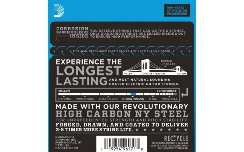D'ADDARIO EXP140  - струны для электрогитары
