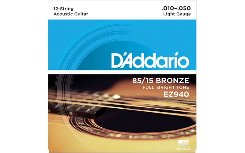 D'ADDARIO EZ940 - струны для 12-струнной гитары
