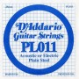 D'ADDARIO PL011 - Plain Steel - одиночная струна  .011