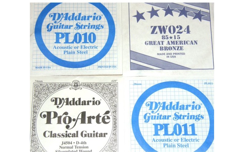 D'ADDARIO PL011 - Plain Steel - одиночная струна  .011