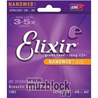 ELIXIR 11002 - струны для акустической гитары
