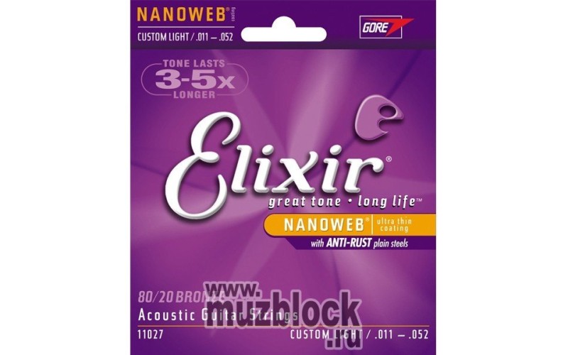 ELIXIR 11027 - струны для акустической гитары