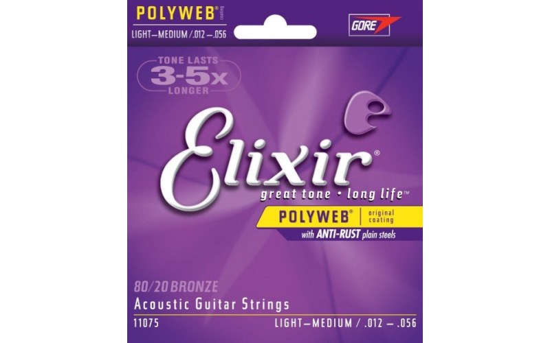 ELIXIR 11075 - струны для акустической гитары