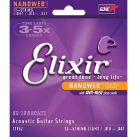 ELIXIR 11152 - струны для 12-струнной гитары