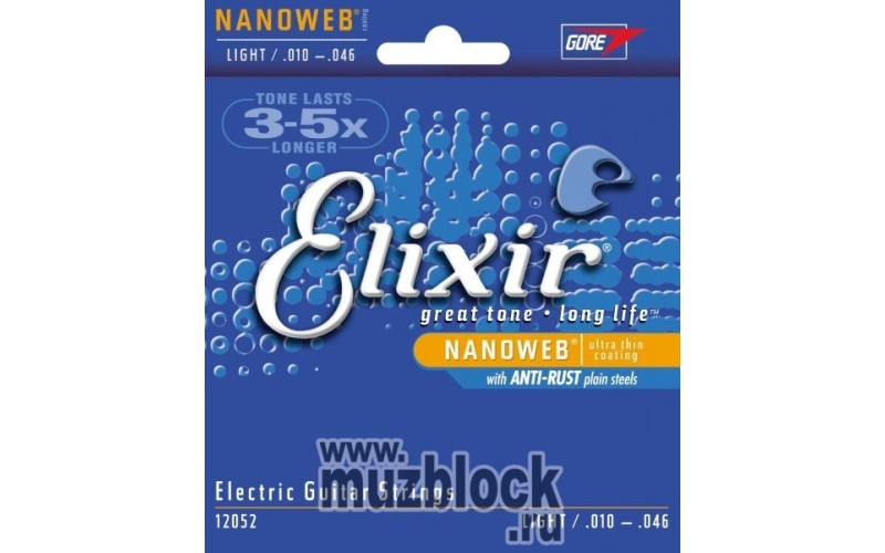 ELIXIR 12052 - струны для электрогитары Anti Rust