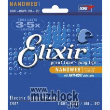 ELIXIR 12077 - струны для электрогитары, Light, 10-52