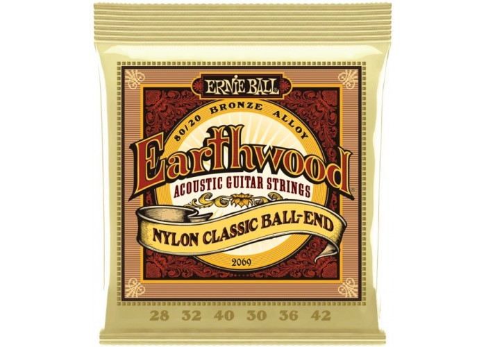 ERNIE BALL 2069 - струны для классической гитары, шарики на конце