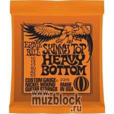 ERNIE BALL 2215 - струны для электрогитары Nickel Wound Skinny Top Heavy Bottom (10-13-17-30-42-52)