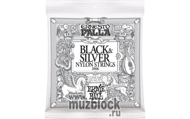 ERNIE BALL 2406 - нейлоновые струны для классической гитары, среднее натяжение, Ernesto Palla
