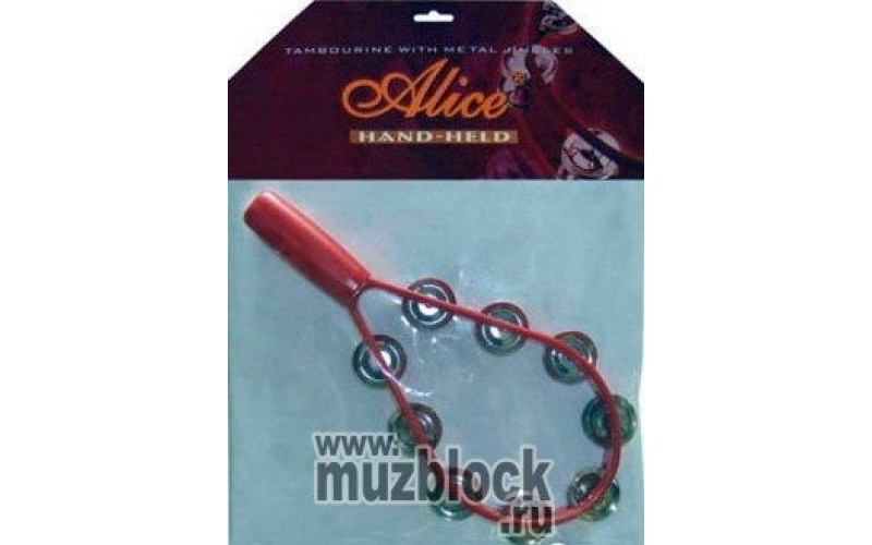 ALICE ATB008 - пластиковый тамбурин на ручке