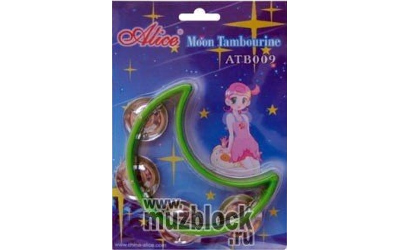 ALICE ATB009 тамбурин в форме полумесяца