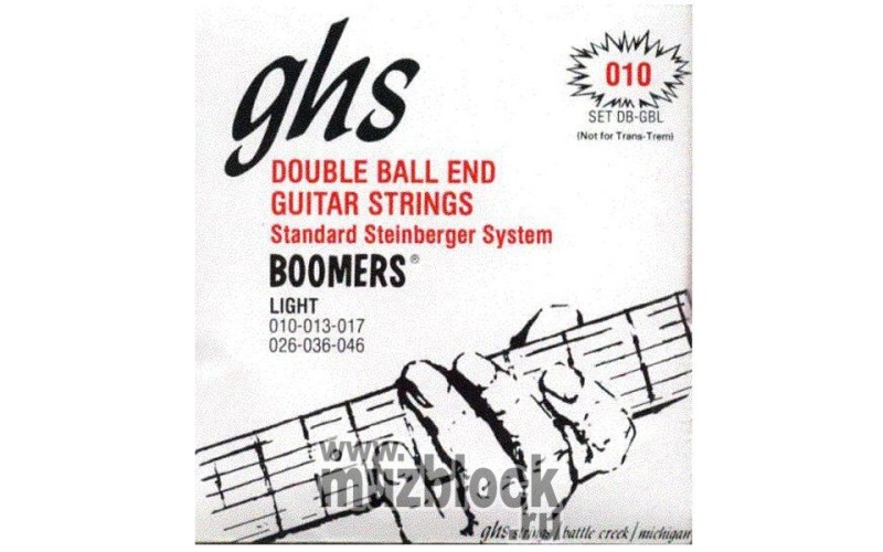 GHS DB-GBL - струны электрогитары (headless)