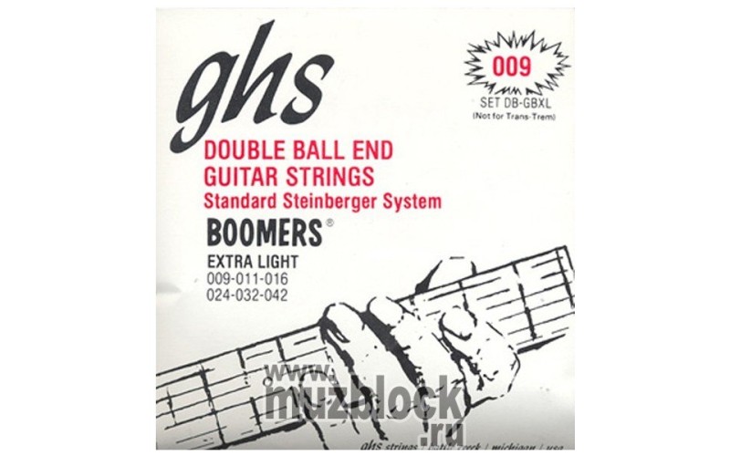 GHS DB-GBXL - струны электрогитары (headless)