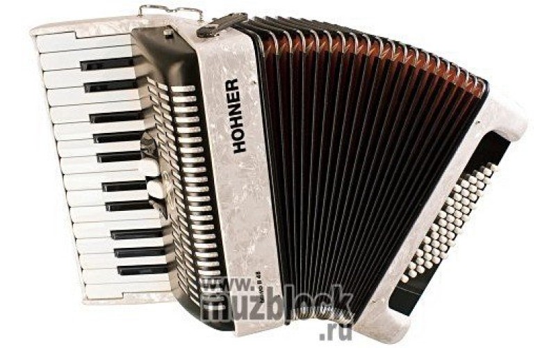 HOHNER Bravo II 48 (A4051) white  - аккордеон для малышей